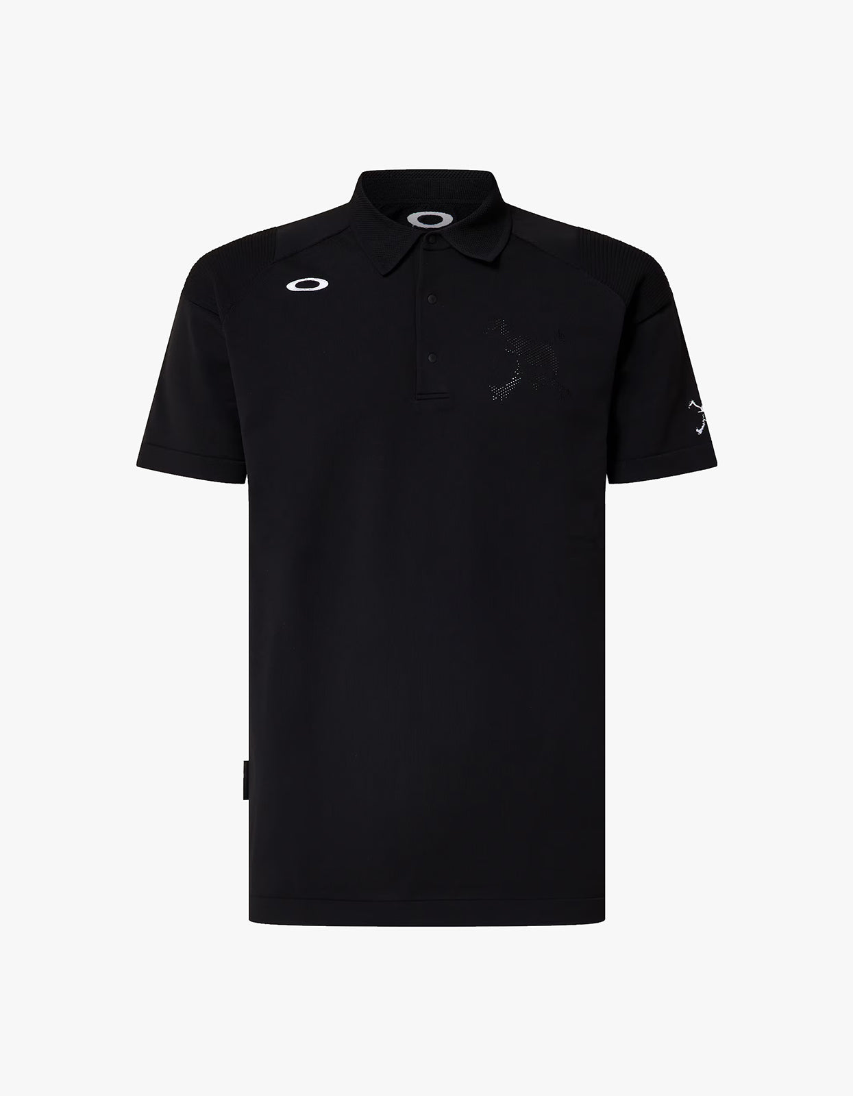 Skull Limber Sweater Polo Shirt - Pitch Black