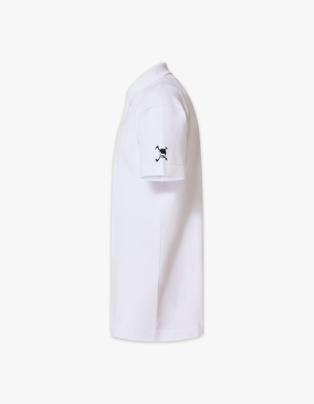 Skull Limber Sweater Polo Shirt - White