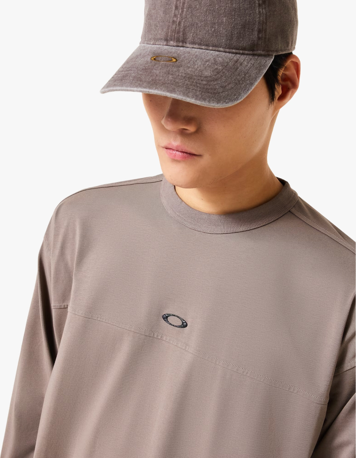 New Retro Fleece L/S Crew 1.0 - Bark