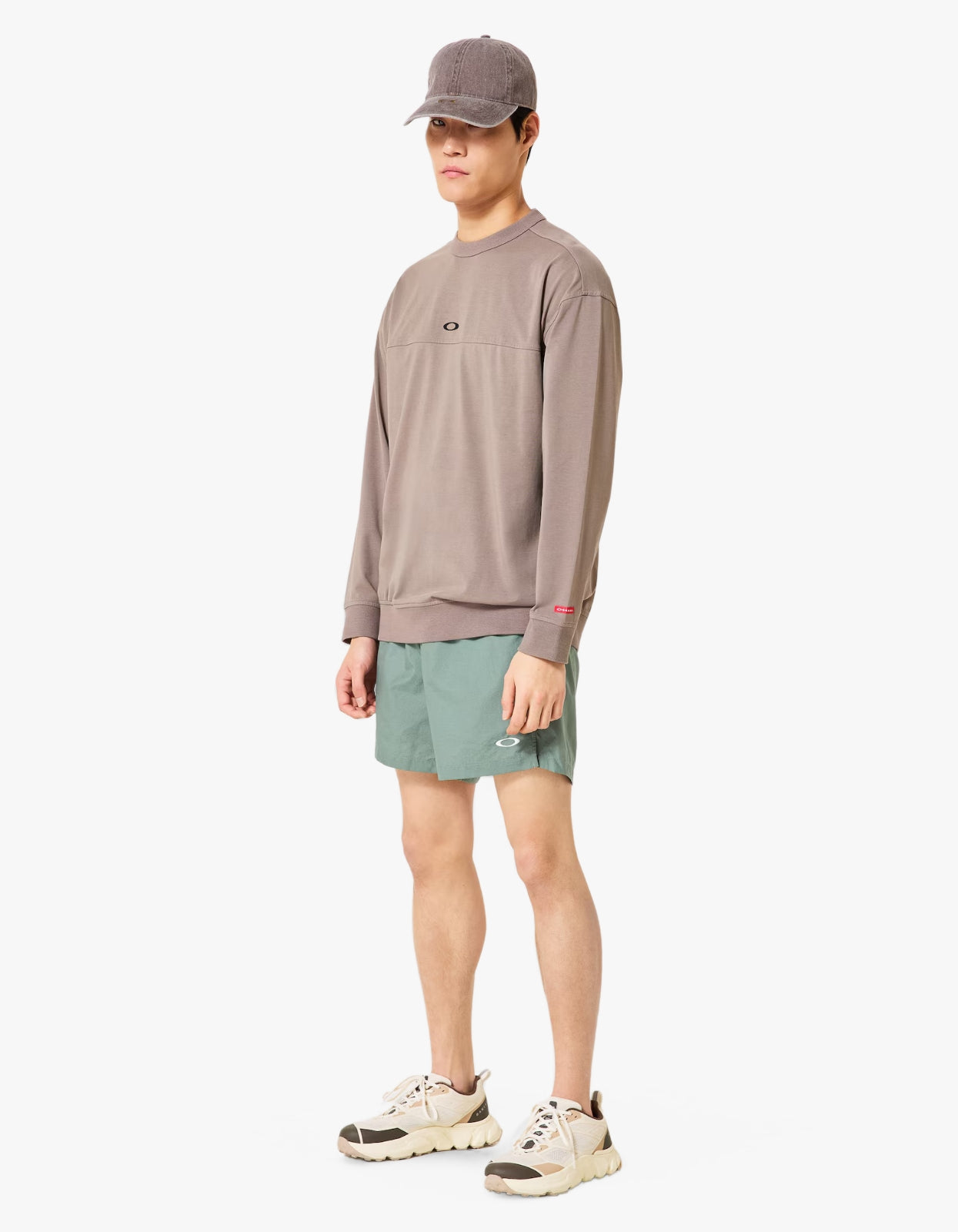 New Retro Fleece L/S Crew 1.0 - Bark
