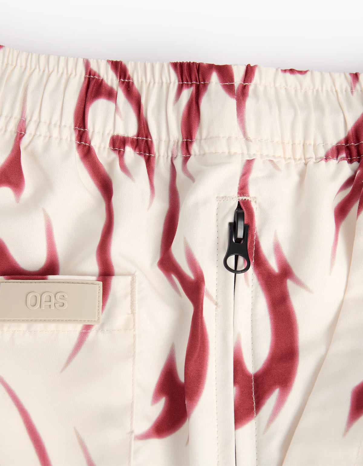 Tribalo Swim Shorts - White/Red
