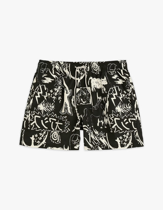 Gensou Swim Shorts - Black