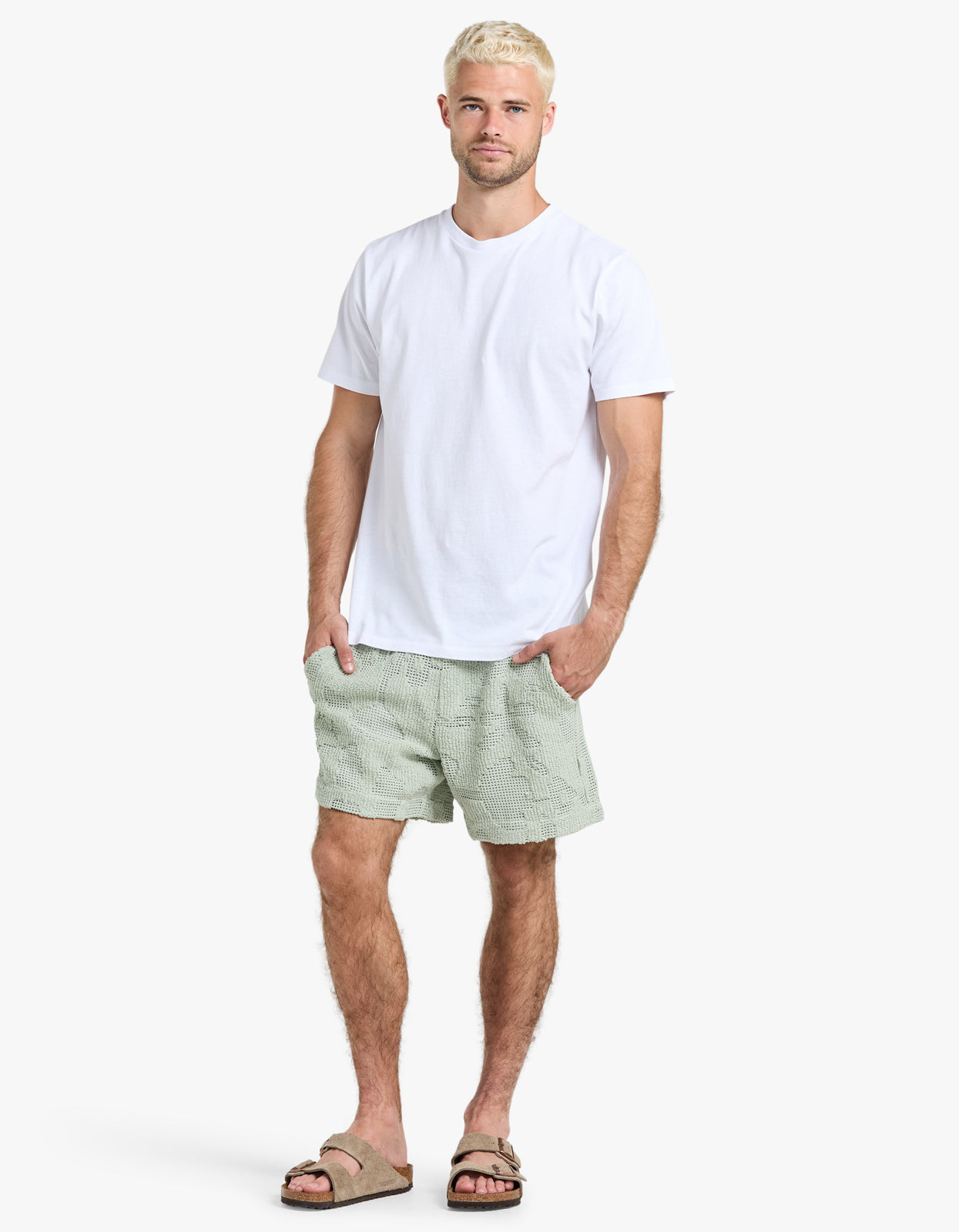 Crochet Shorts - Galbanum