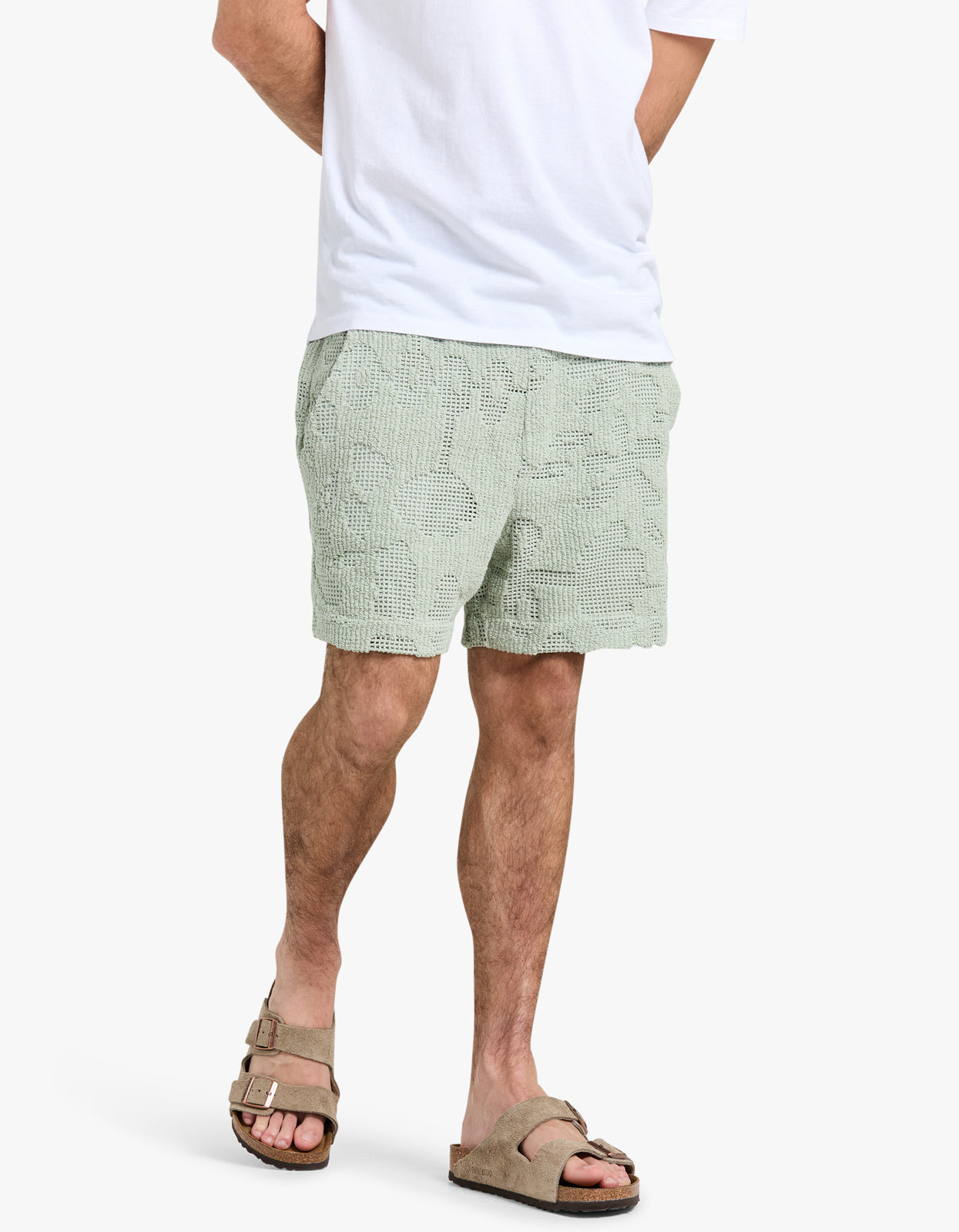 Crochet Shorts - Galbanum