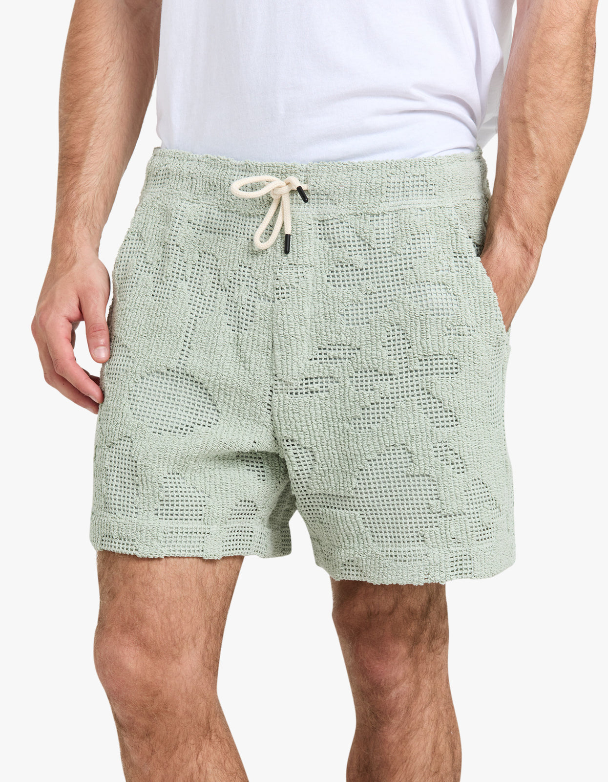 Crochet Shorts - Galbanum