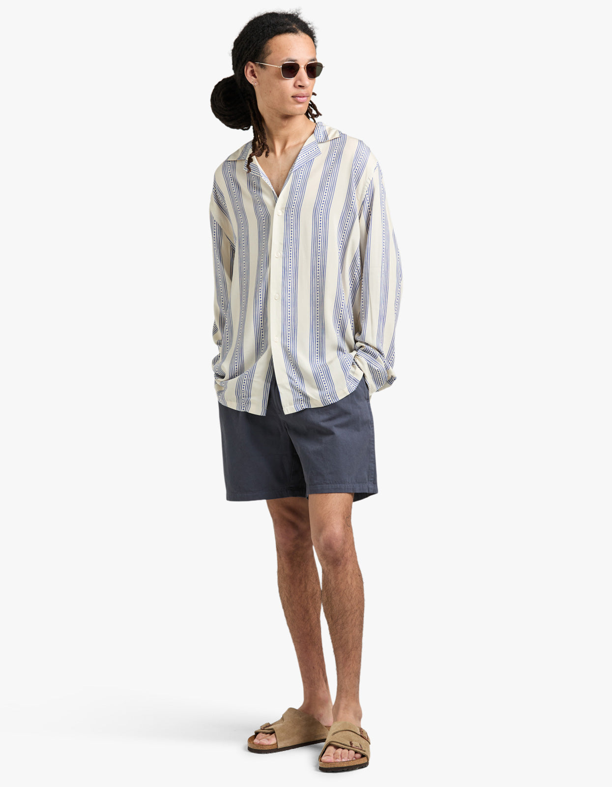 Viscose Long Sleeve Shirt - Havana