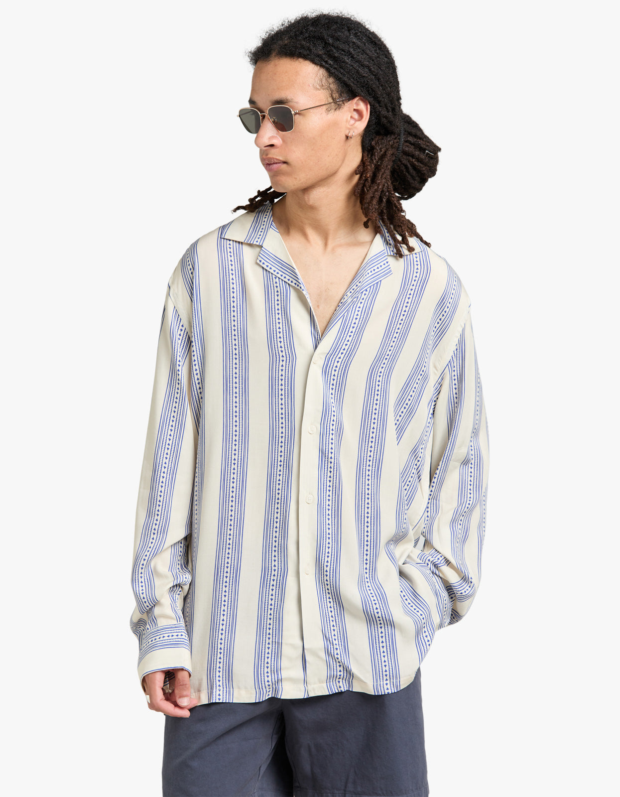 Viscose Long Sleeve Shirt - Havana