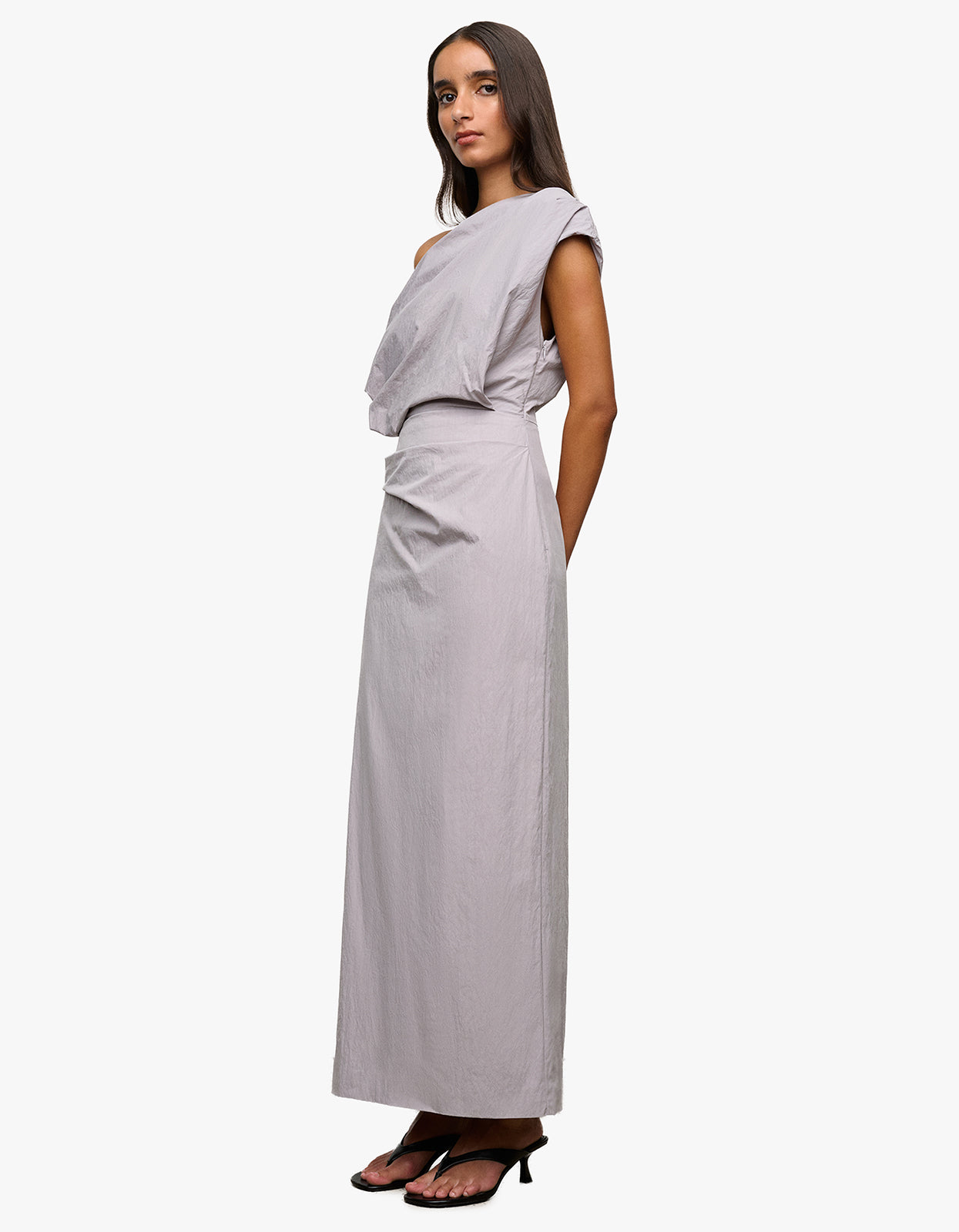 Pallas Midi Dress - Dove Grey