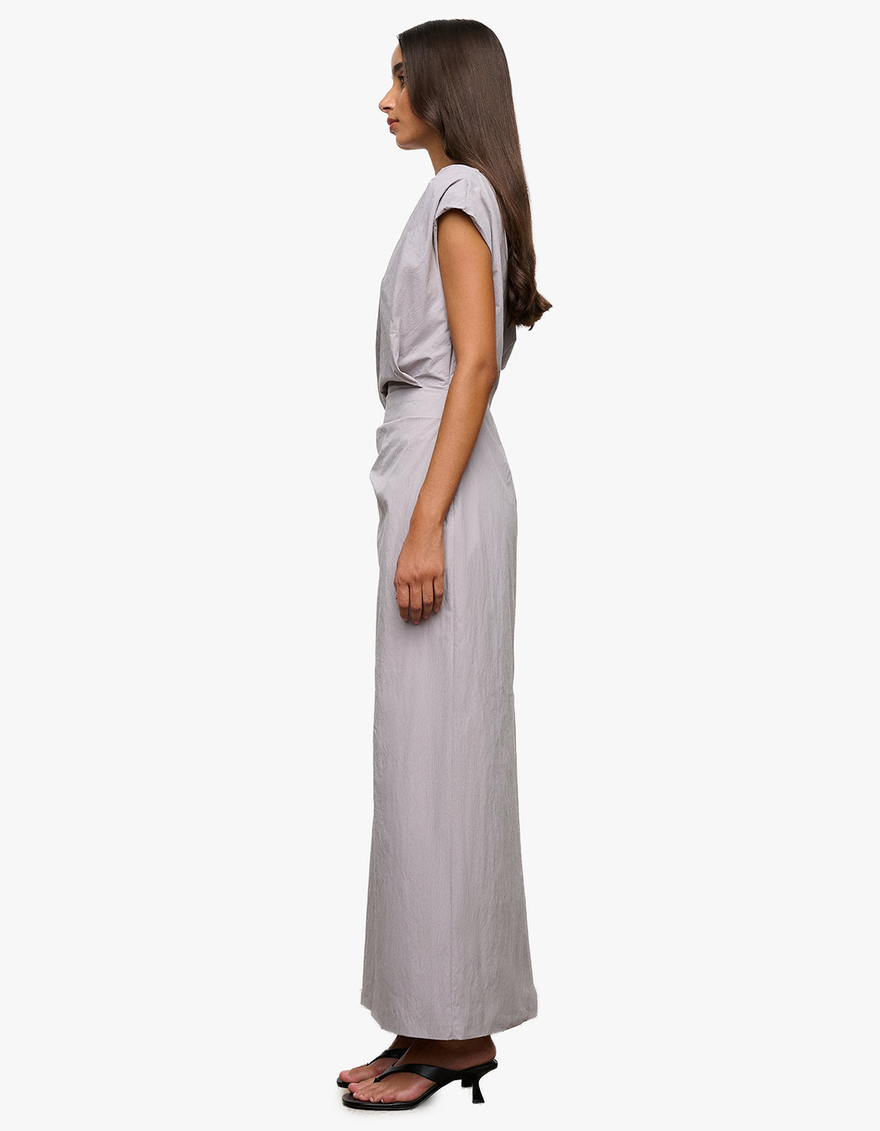 Pallas Midi Dress - Dove Grey