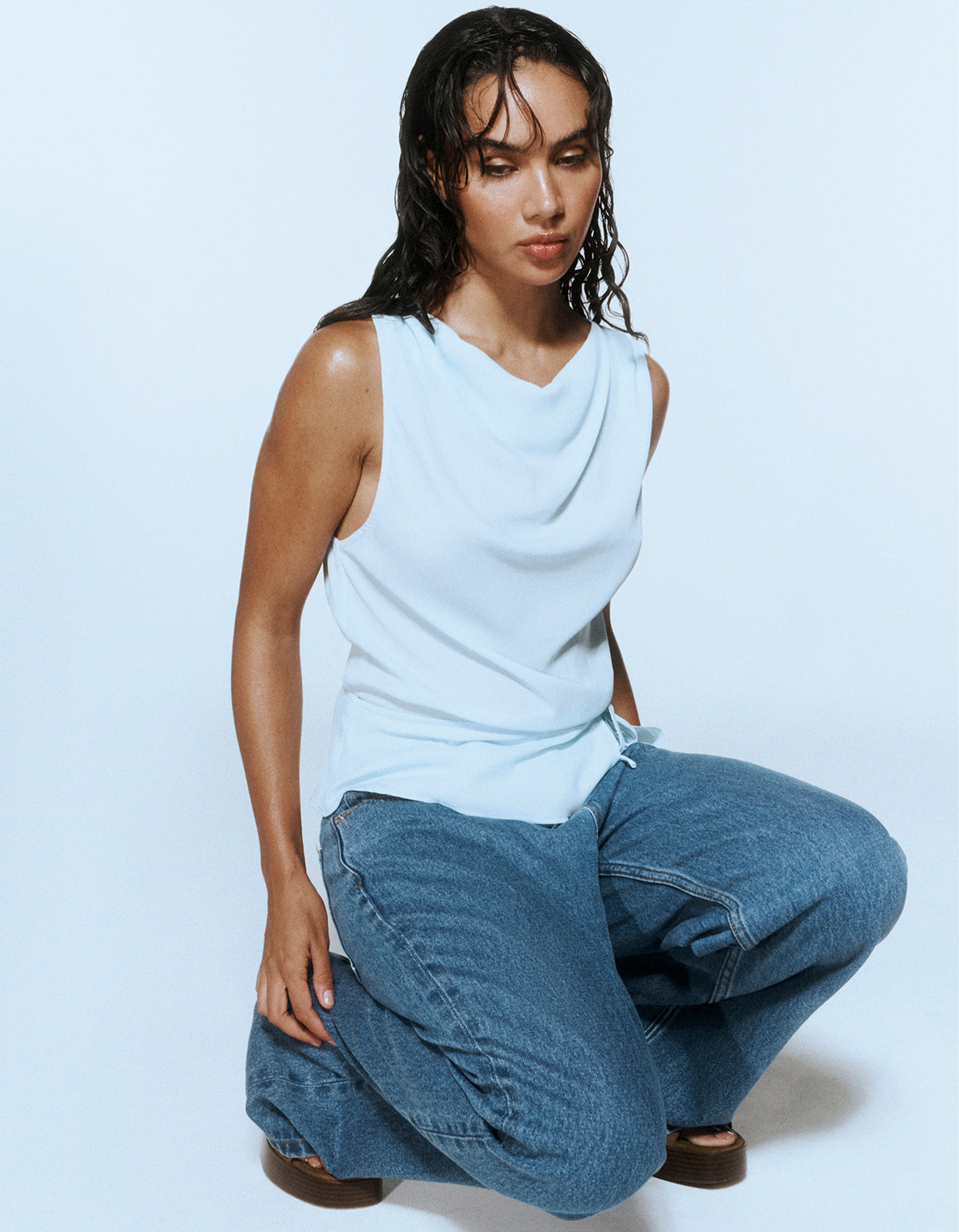 Lennon Top - Ice Blue – Superette