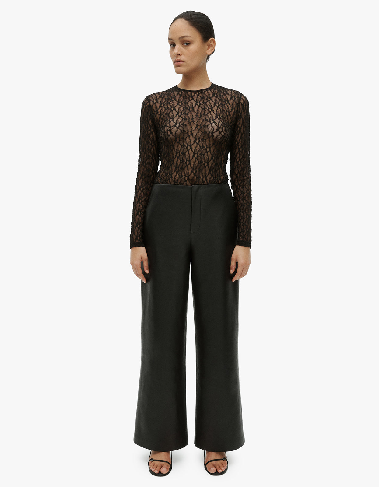 Leo Lace Bodysuit - Black