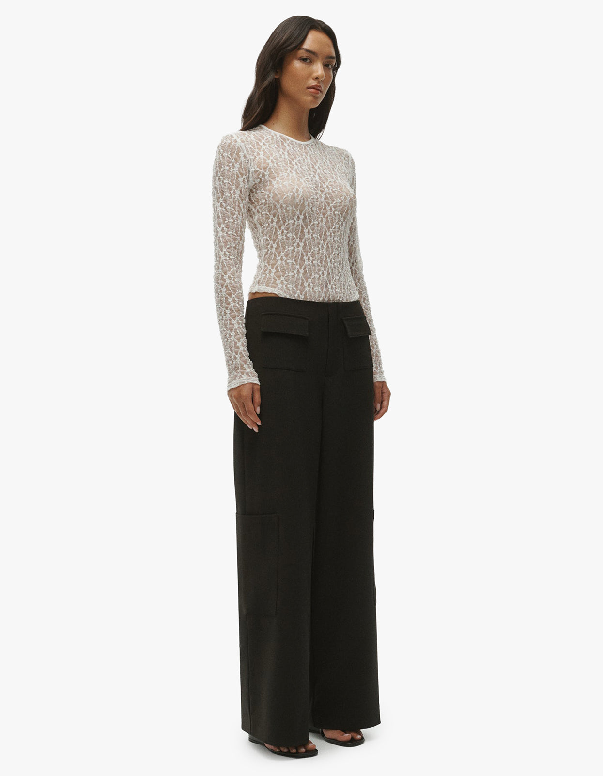 Leo Lace Bodysuit - White