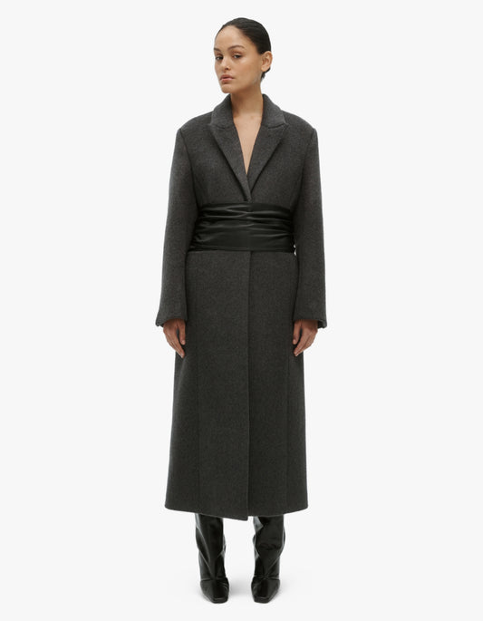 Ember Coat - Charcoal/Black