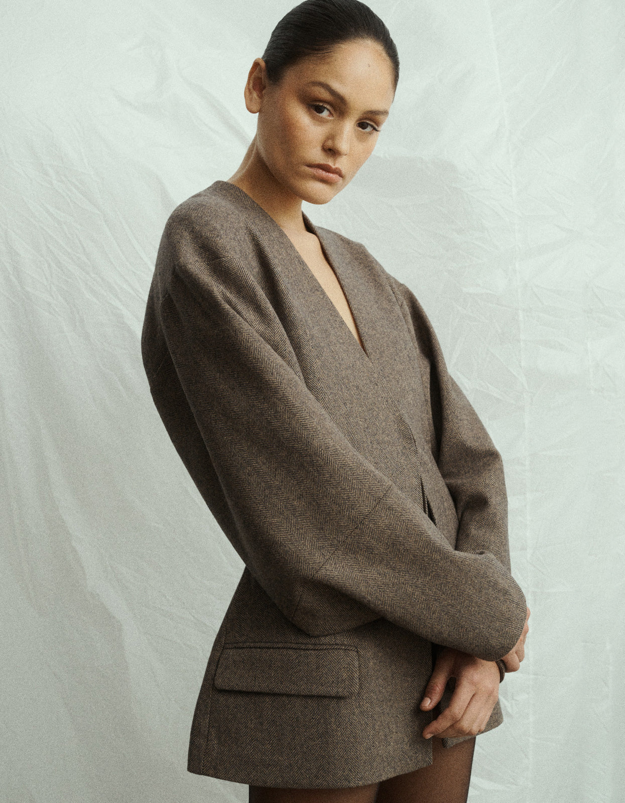 Luca Blazer - Brown/Black
