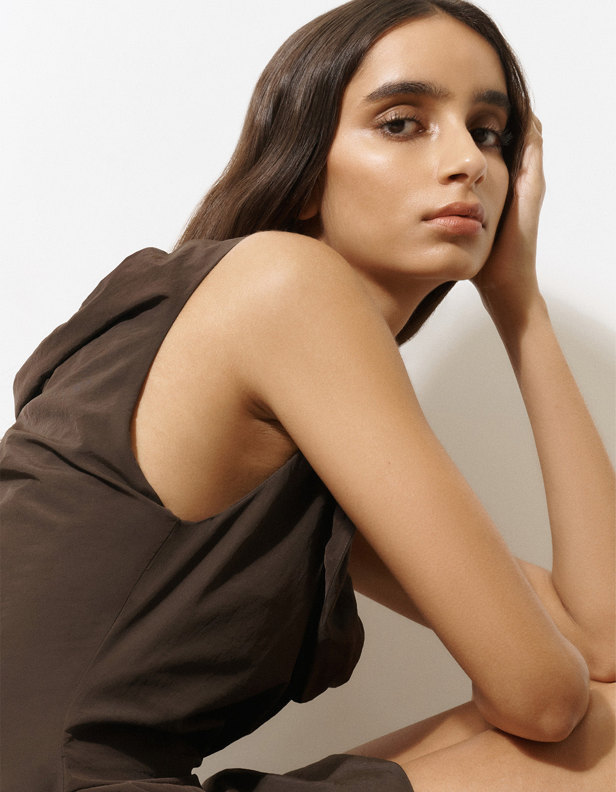 Suki Mini Dress - Walnut