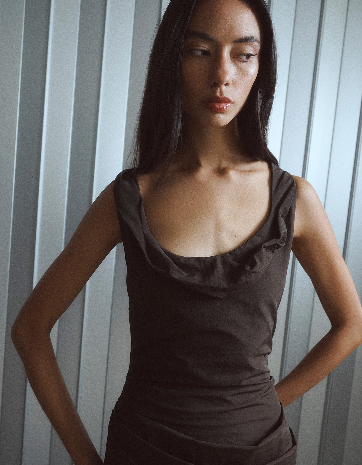 Suki Mini Dress - Walnut