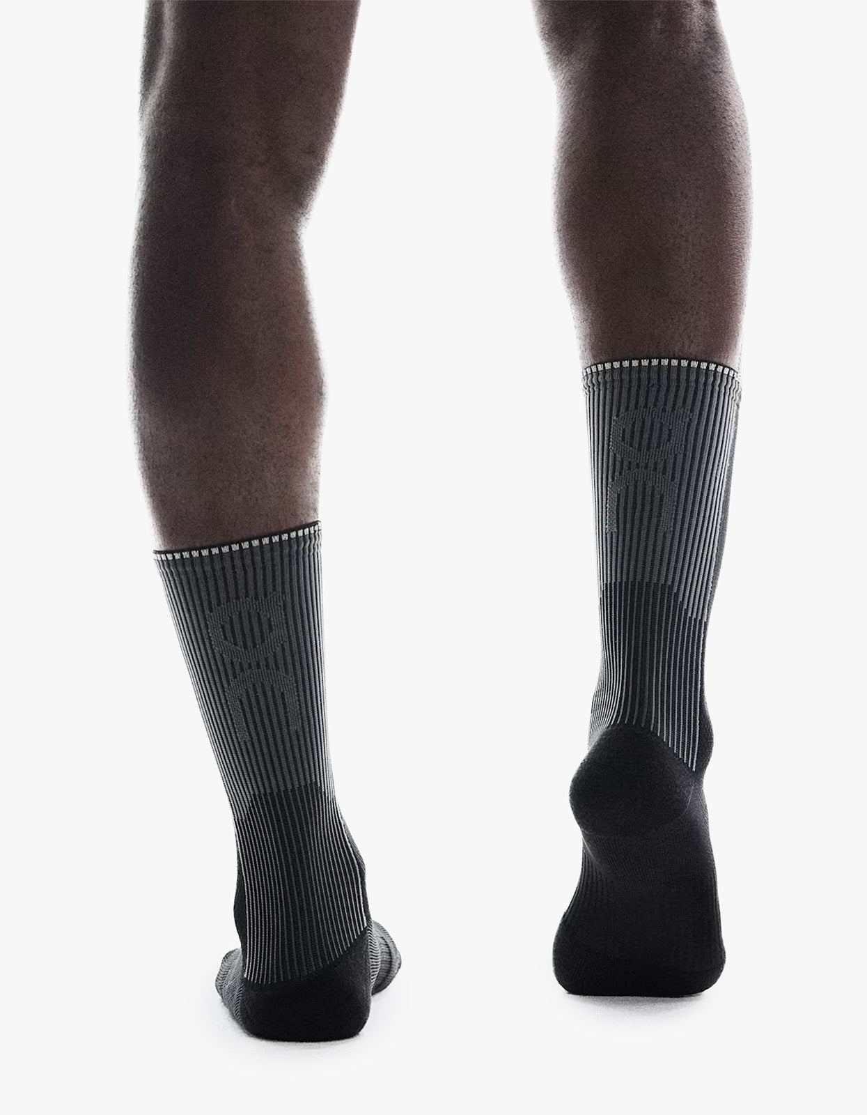 Performance Run Sock High 1 - Black/Eclipse