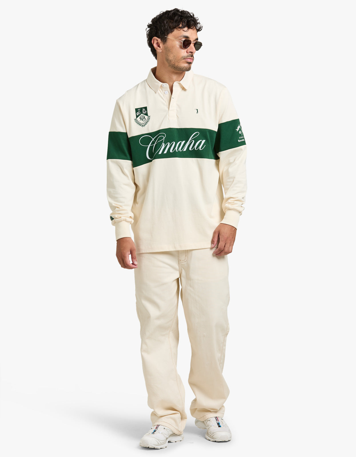 Omaha Greens Jersey - Ivory/Green