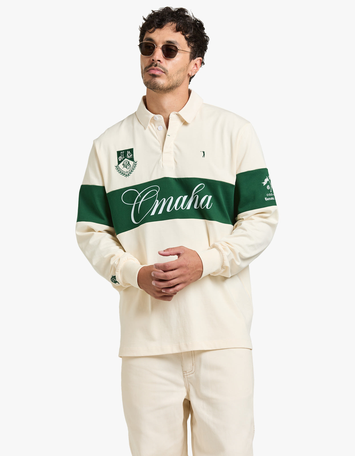 Omaha Greens Jersey - Ivory/Green