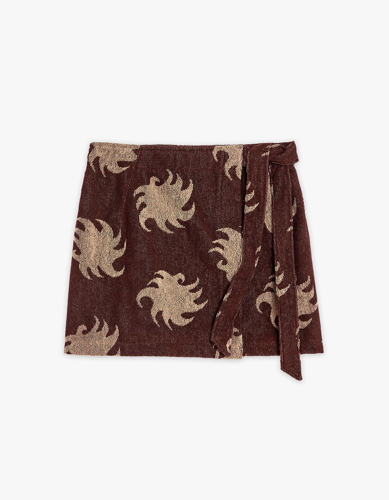 Mocha Ember Cove Wrap Skirt - Brown