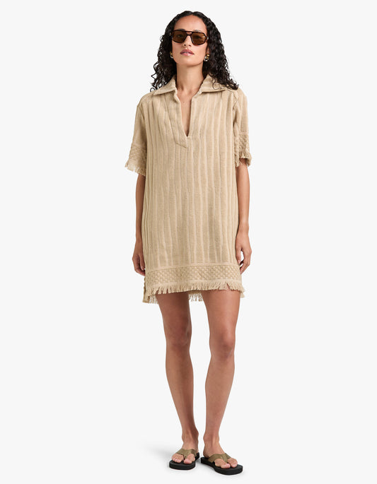Gildea Aya Terry Dress - Beige
