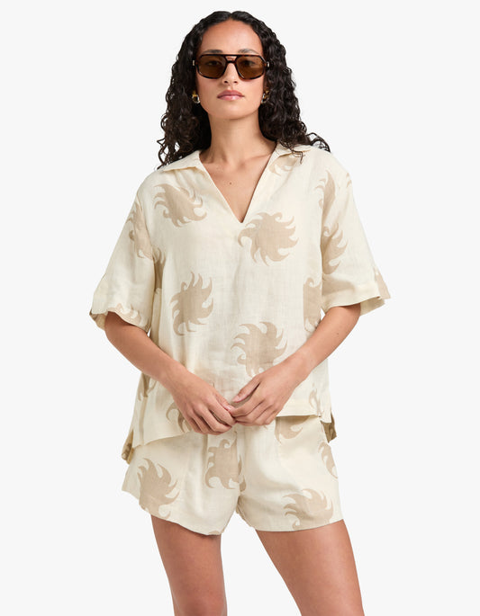 Hazel Ember Jaffa Linen Shirt - Hazel