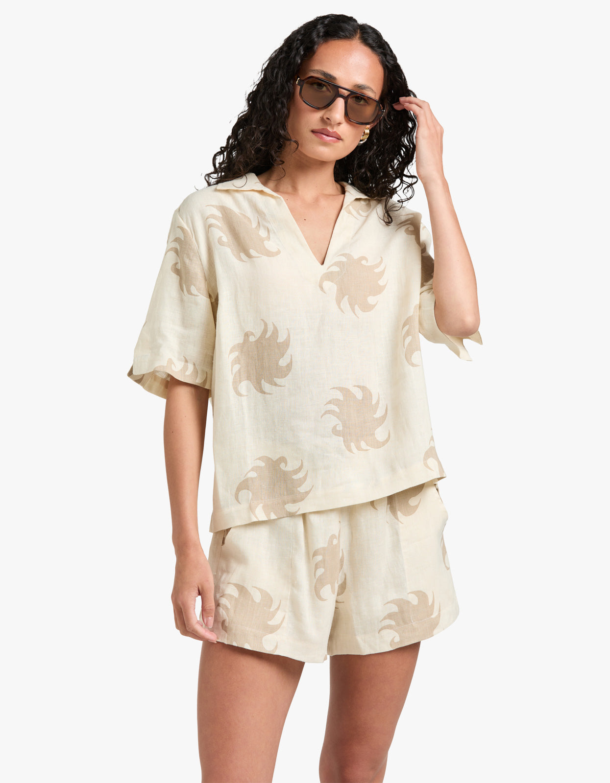 Hazel Ember Jaffa Linen Shirt - Hazel