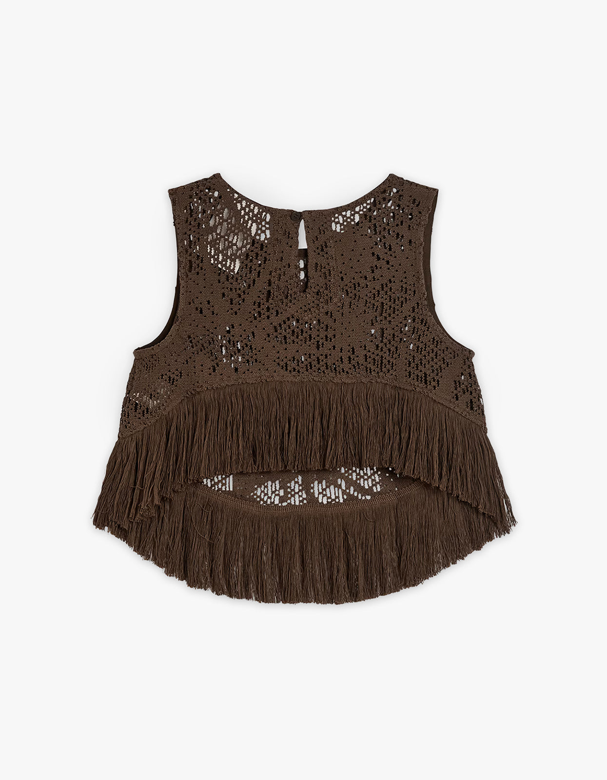 Astrea Aurora Crochet Top - Brown