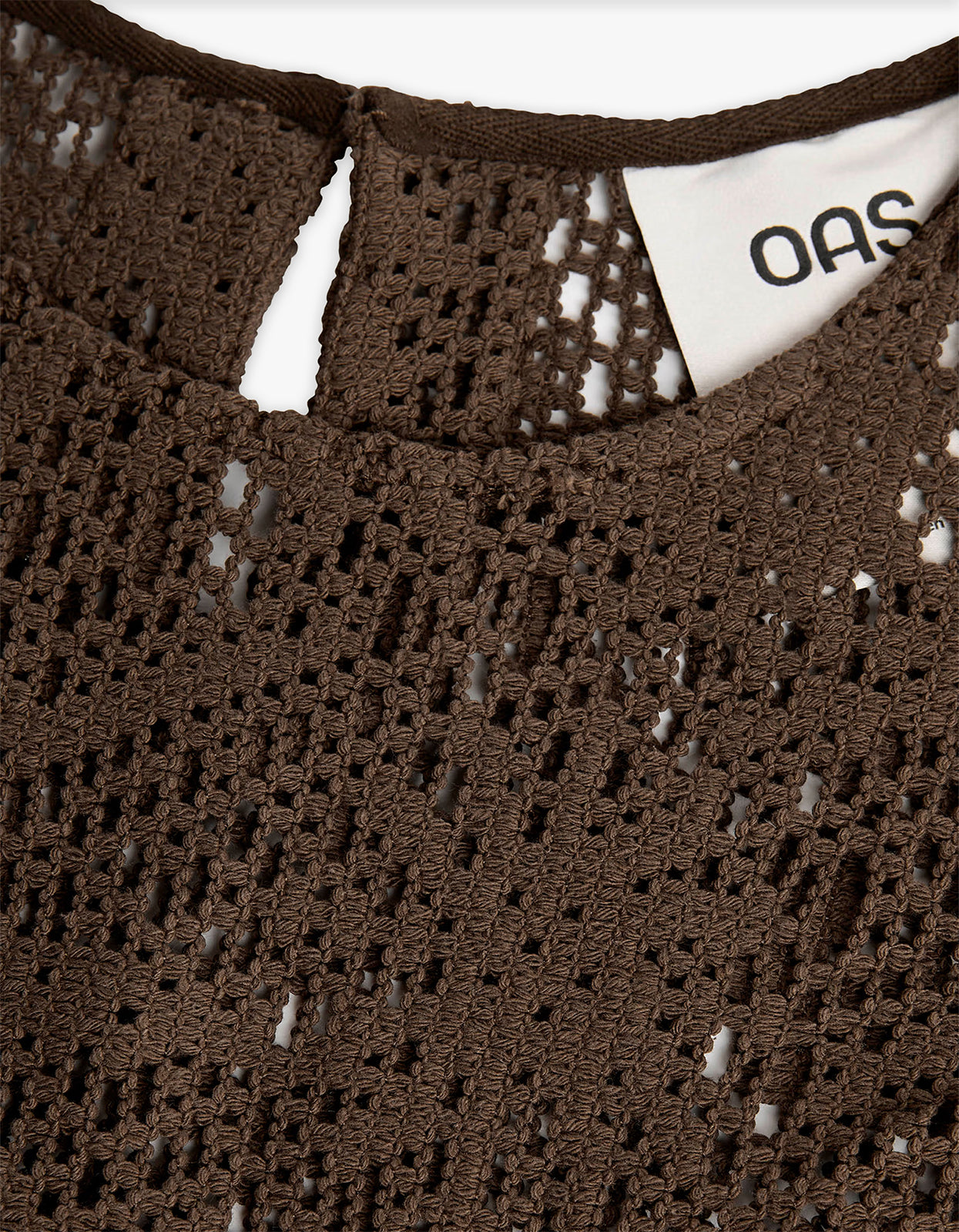 Astrea Aurora Crochet Top - Brown