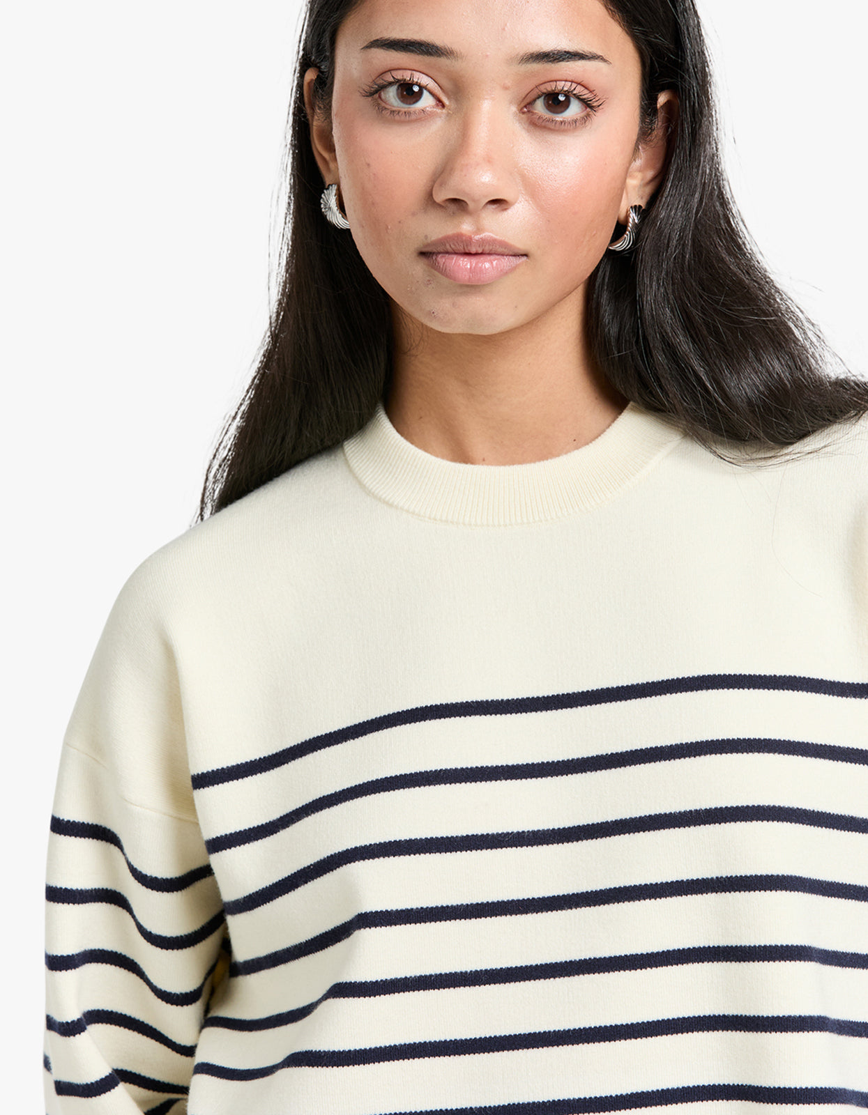 Marta Sweater - Navy Breton