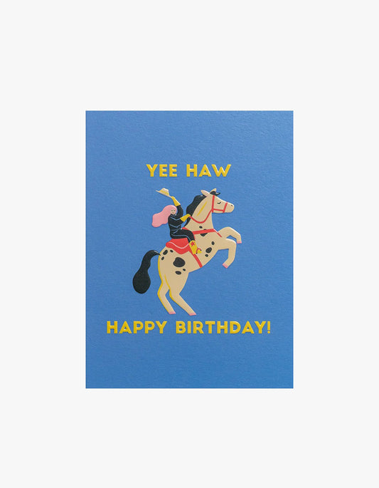 Yee Haw Happy Birthday Card
