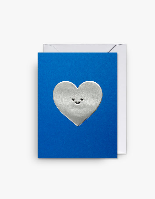 Love Heart Card - Blue