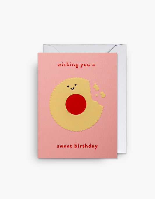 Wishing You A Sweet Birthday Card - Pink