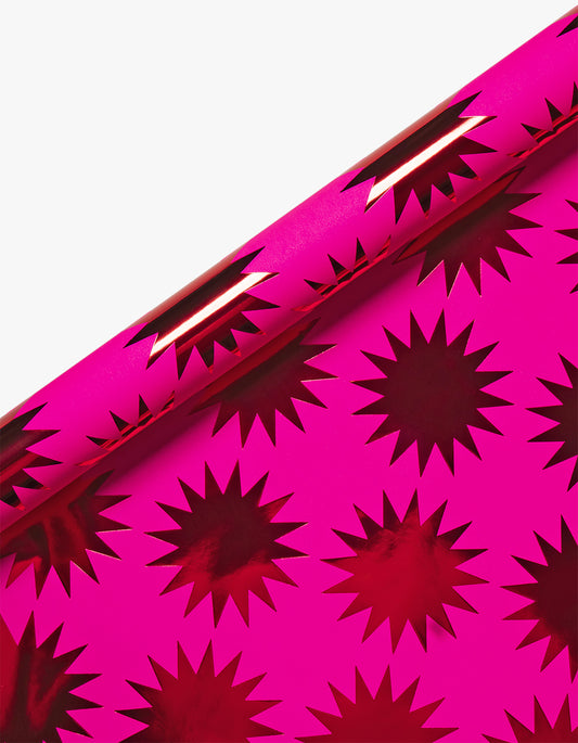 Frankincense Red Wrapping Paper Roll - Pink