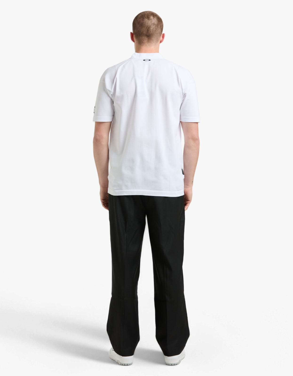 Skull Limber Sweater Polo Shirt - White