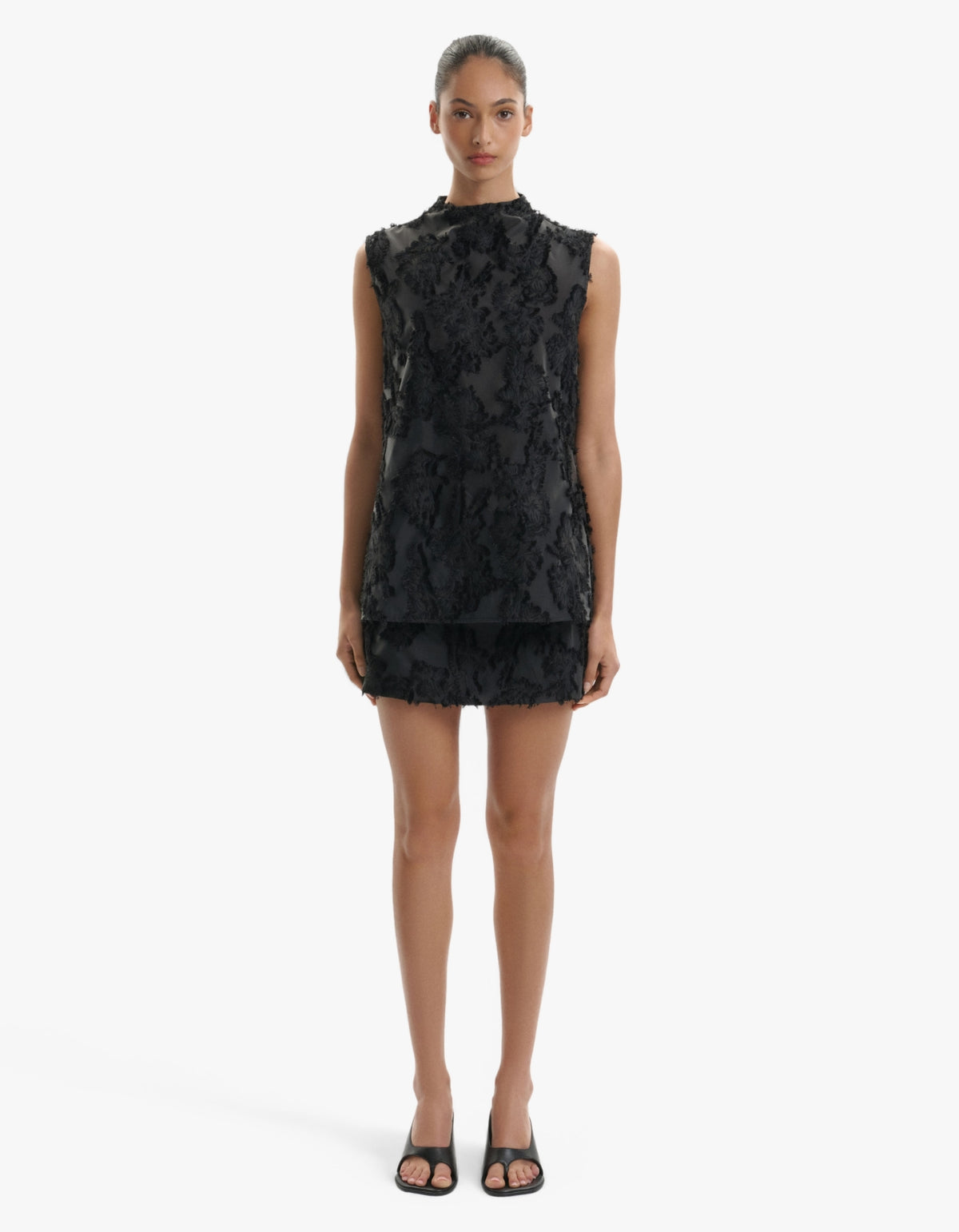 Heather Top - Black