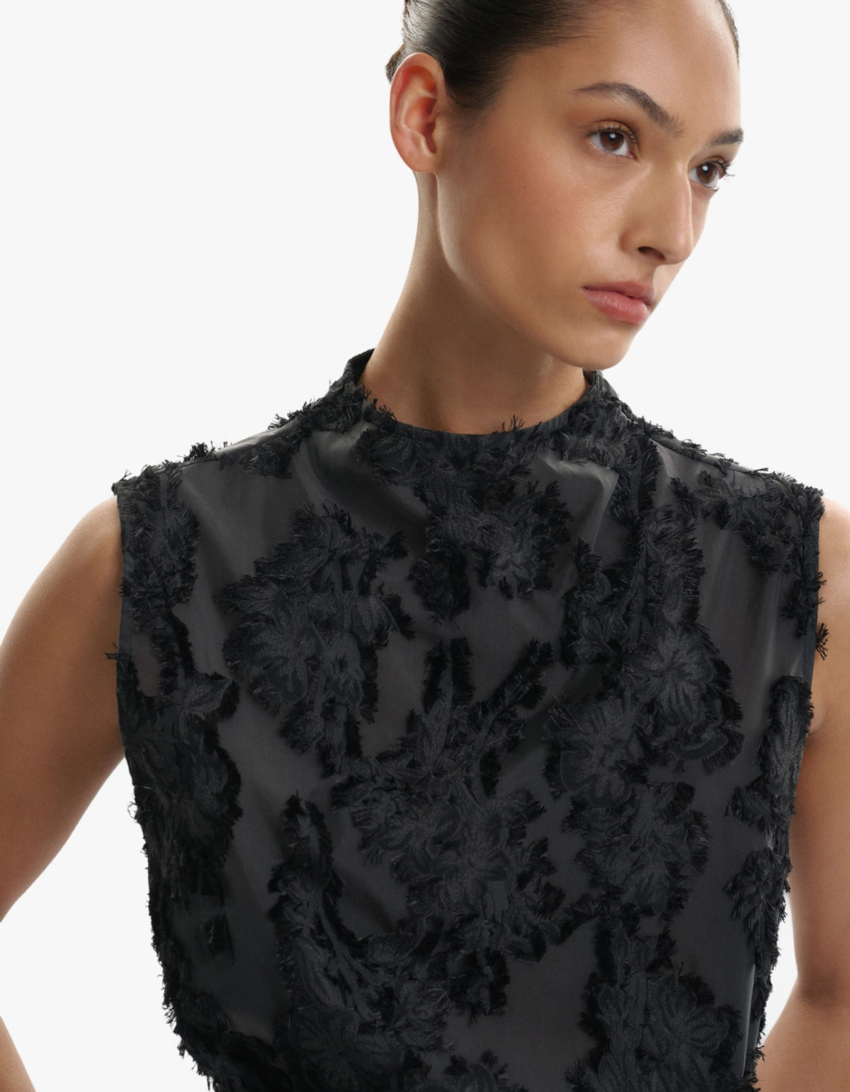 Heather Top - Black
