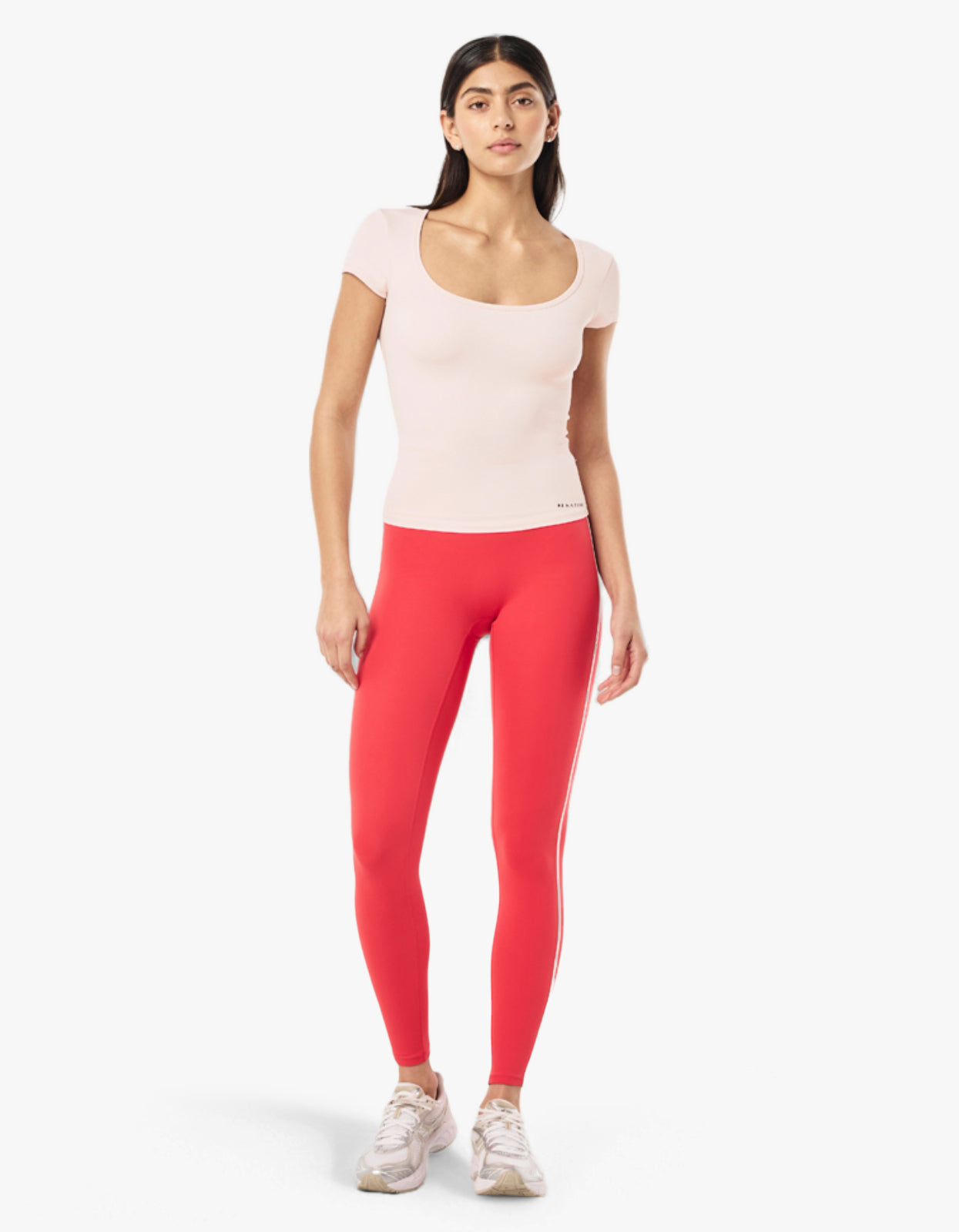 Foundation Scoop S/S Top - Soft Pink