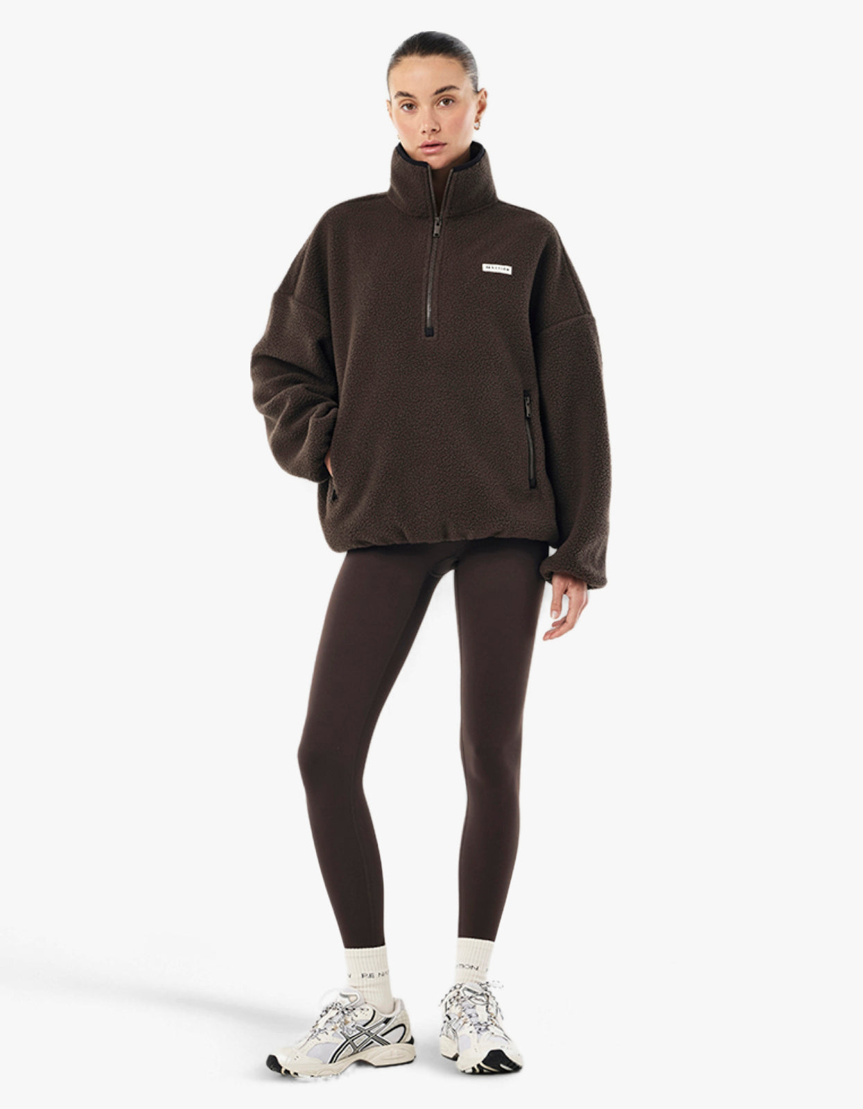 Rotate Quarter Zip - Coffee