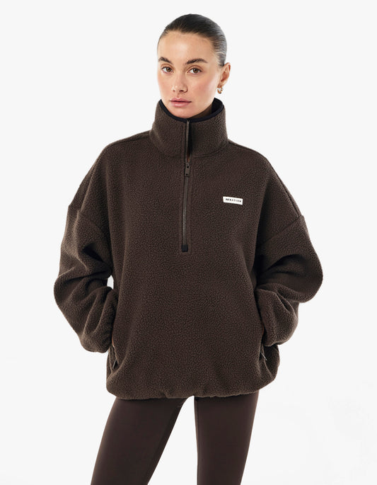 Rotate Quarter Zip - Coffee