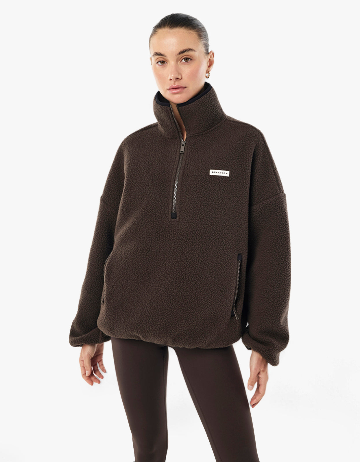 Rotate Quarter Zip - Coffee