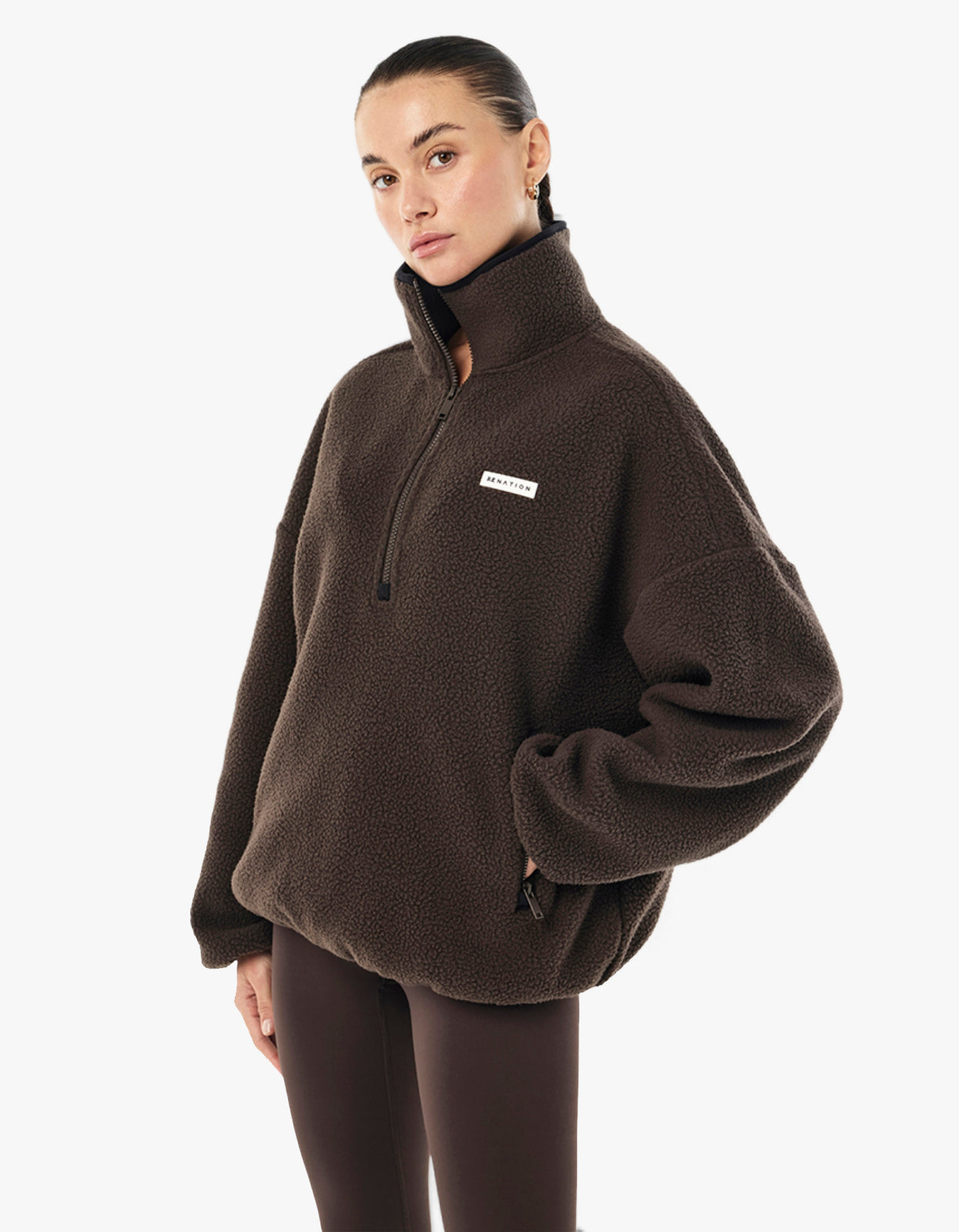 Rotate Quarter Zip - Coffee