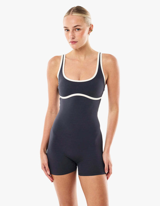 Solis Playsuit - Marine Blue/Black