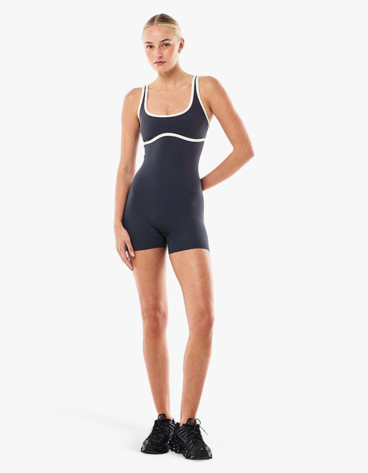 Solis Playsuit - Marine Blue/Black