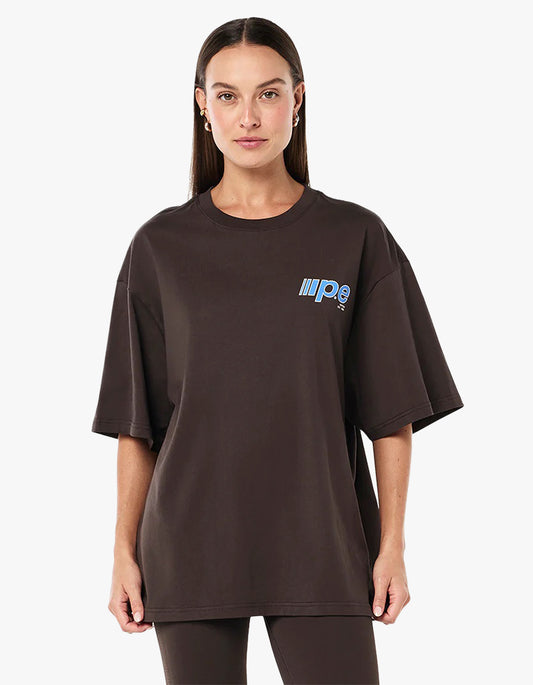 Glide Oversized Tee - Coffee