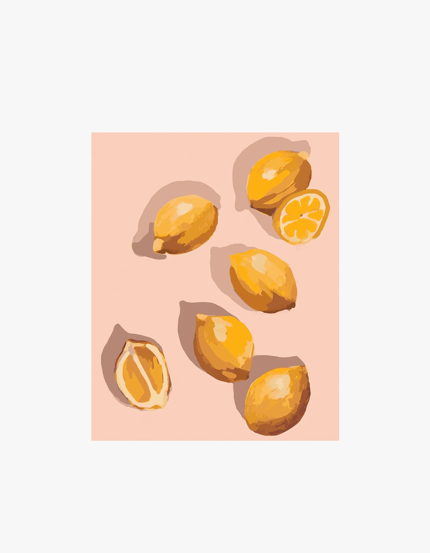 Paint By Numbers: Pastel Lemons