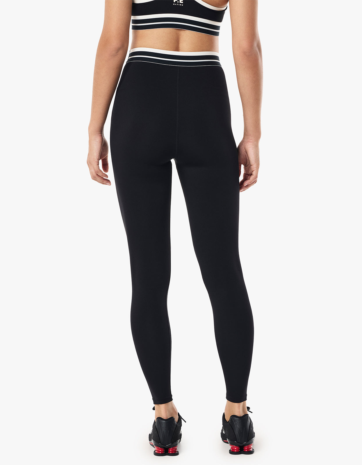 Avant Full Length Legging - Black / Whisper White