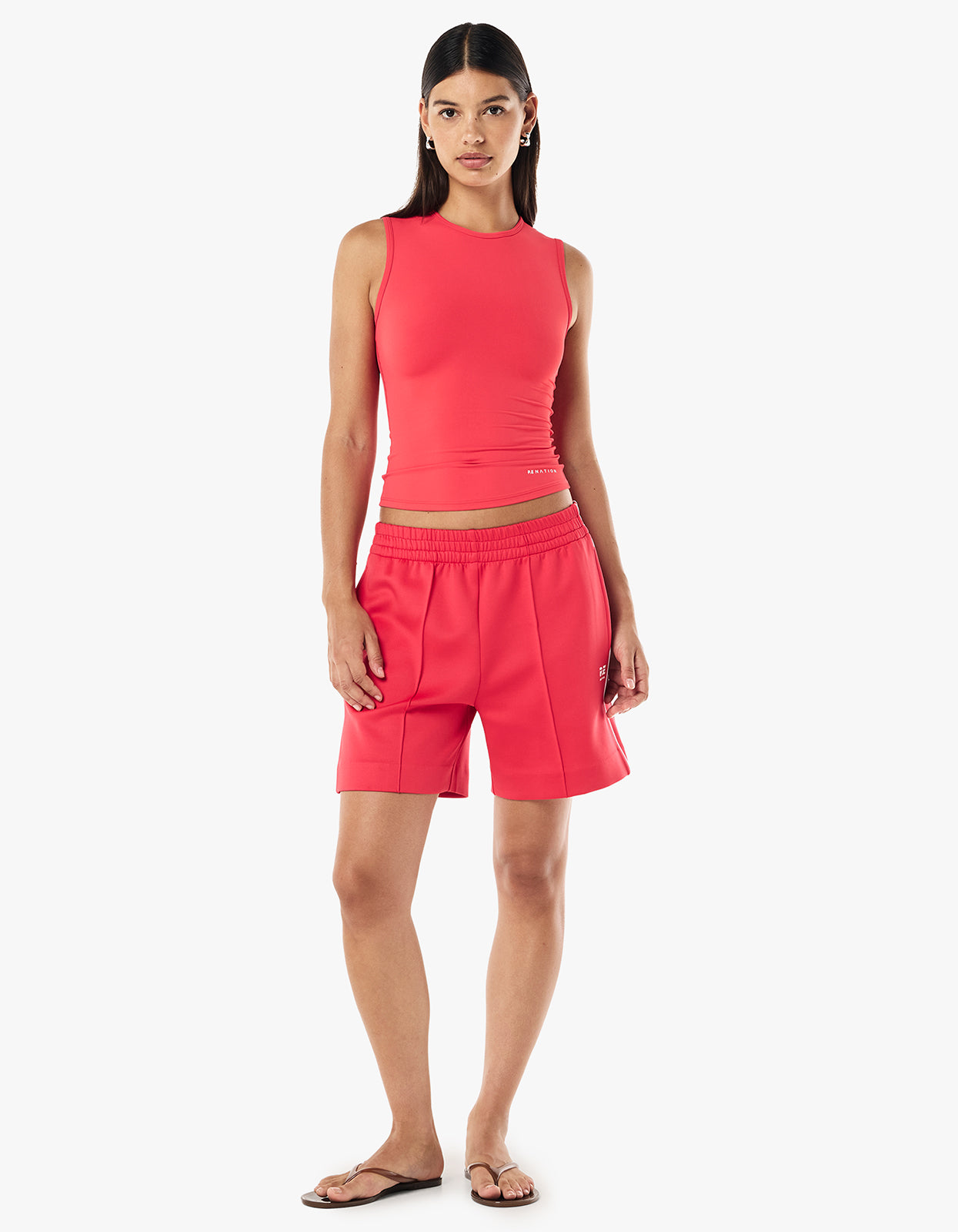 Man Down Track Short - Strawberry