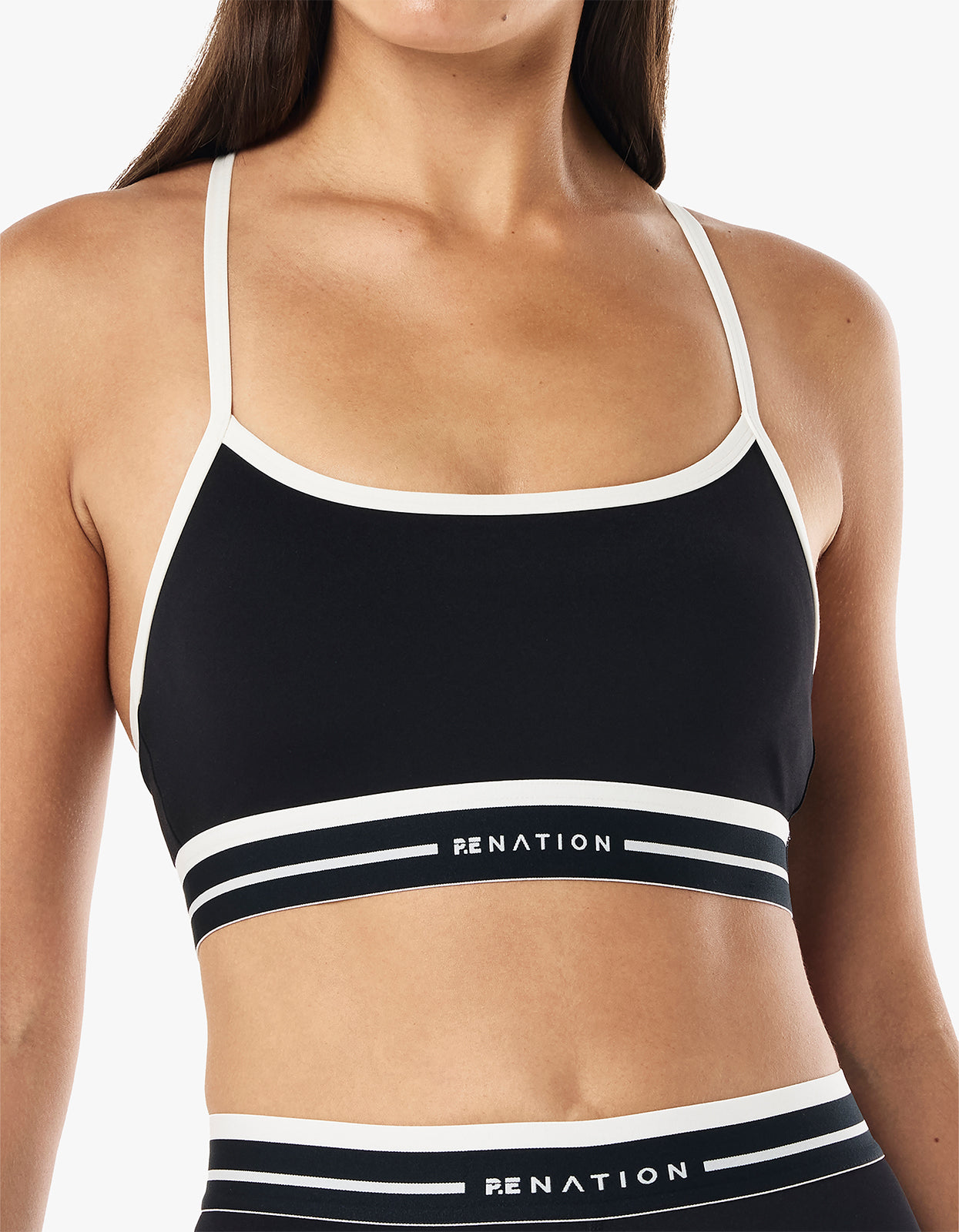 Advantage Sports Bra - Black / Whisper White