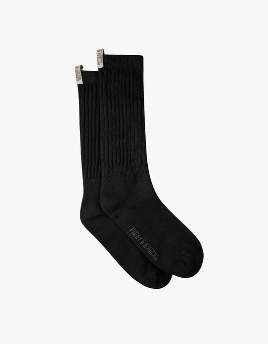 The Slouchy Sock Lite - Black